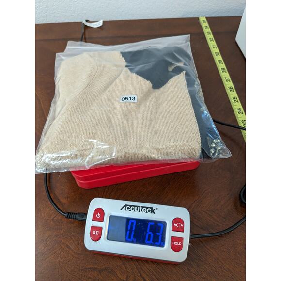 Wonder Knit Sweater XS Beige Black Contrast Collar Wool Keyhole Crew Neck Office - Picture 8 of 8